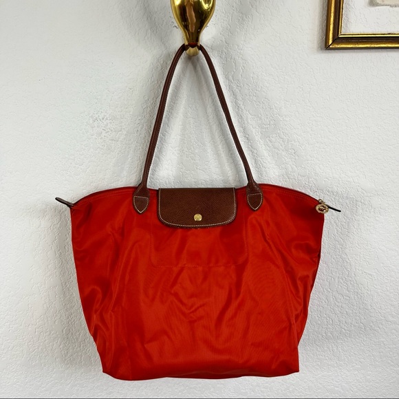 Longchamp Bags Longchamp Jewel Tone Le Pliage Medium Tote Poshmark